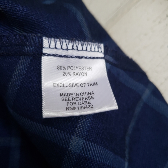 Modcloth| Breathtaking Tiger Lilies Midi Skirt Tartan Navy Plaid Size Small - Picture 8 of 9